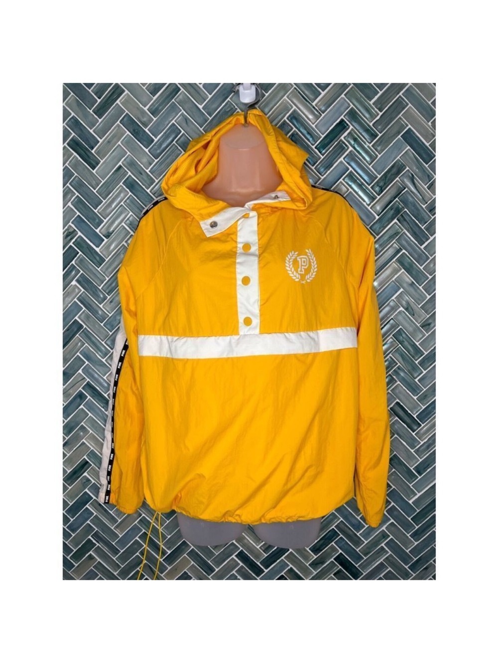 VS PINK Yellow Anorak Jacket